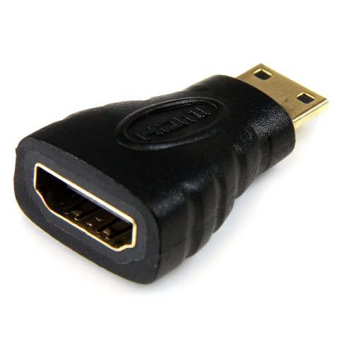 StarTech.com Adaptateur Mini HDMI vers HDMI - Convertisseur HDMI Haute Vitesse 4K - Adaptateur HDMI Haut Débit Ultra HD 4K 30Hz - HDMI 1.4 - Connecteurs Plaqués Or - Noir