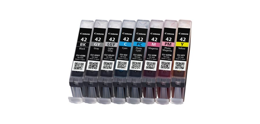 Canon Multipack de 8 cartouche d'encre CLI-42 BK/GY/LGY/C/M/Y/PC/PM