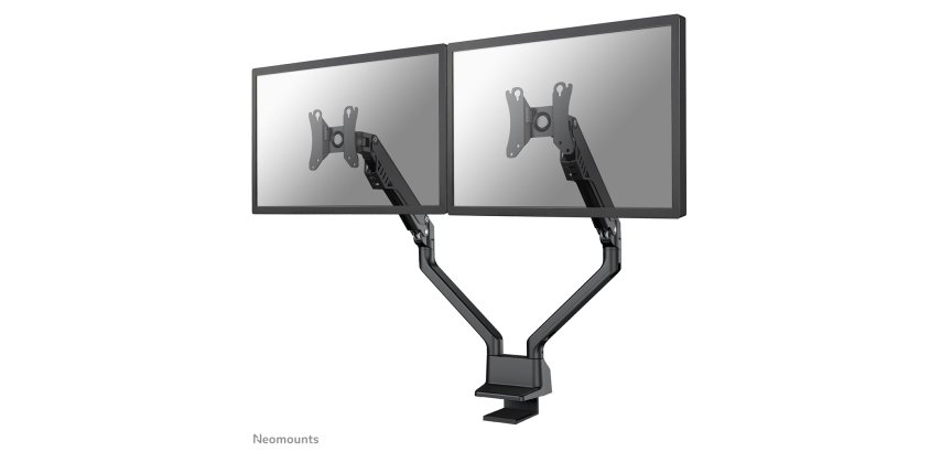 Neomounts FPMA-D750DBLACK2 Support d'écran à fixer 10-32" - ressort à gaz - Topfix - arrêt 180°