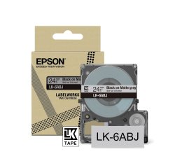Epson C53S672088 ruban d'étiquette Noir sur gris LK