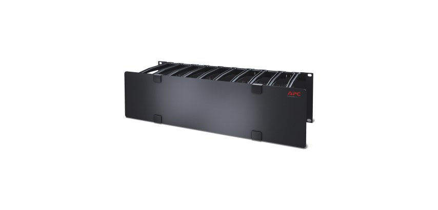 APC NetShelter - Passe-câbles horizontal - 3U - Profondeur 15 cm - 1 côté avec capot