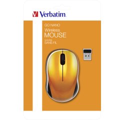 Verbatim Go Nano ratón Oficina Ambidextro RF inalámbrico 1600 DPI