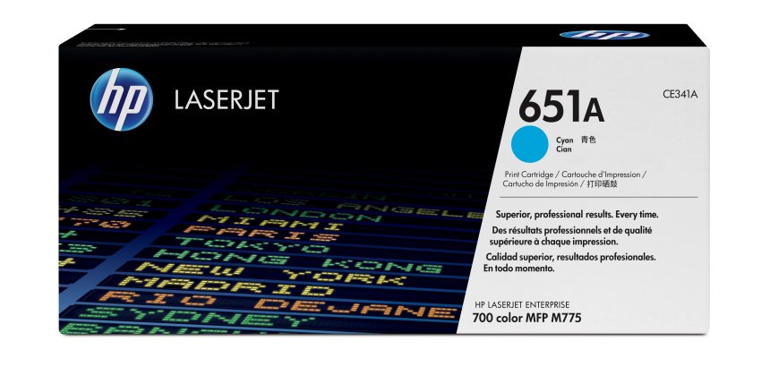 HP 651A toner LaserJet cyan authentique