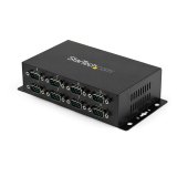 StarTech.com 8-poort USB naar DB9 RS232 Seriële Adapter Hub – Industriële DIN-rail en Wandmontage