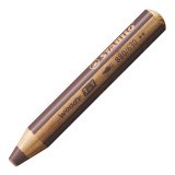 Crayon multi-talents woody 3 en 1, rond, marron