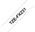 Brother TZE-FX231 nastro per etichettatrice Nero su bianco TZ