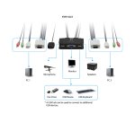 LevelOne KVM-0223 switch per keyboard-video-mouse (kvm) Nero