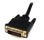 Adaptador de 20cm HDMI a DVI - DVI-D Macho - HDMI Hembra - Cable Conversor de Vídeo - Negro