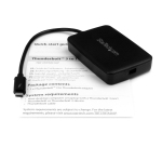 StarTech.com Thunderbolt 3 naar Thunderbolt 2 Adapter, TB3 Laptop naar TB2 Schermen & Apparatuur, Thunderbolt 2 20Gbps of Thunderbolt 1 10Gbps Converter, Thunderbolt 3 Gecertificeerd, Windows/Mac