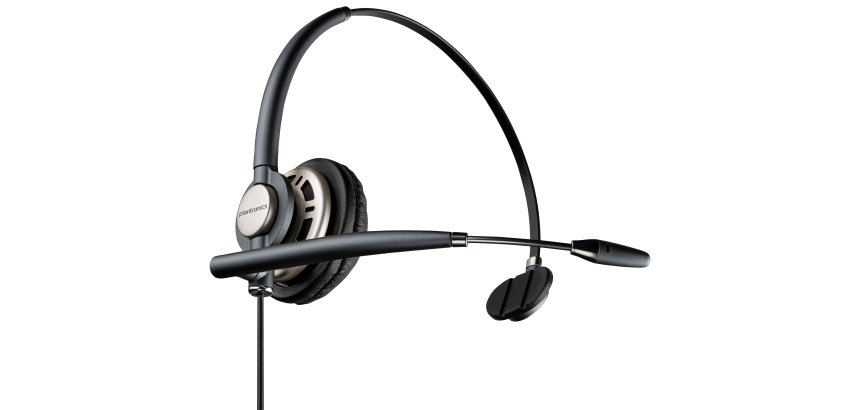 HP Poly Auriculares monoaurales Poly EncorePro HW710 + estuche de transporte + desconexión rápida