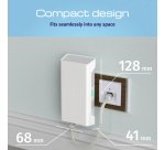 Keenetic Buddy 6 SE (KN-4410) Amplificateur de la portée du Wi-Fi 6 maillé AX3000 avec port Gigabit Ethernet