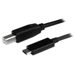 StarTech.com 1m USB-B naar USB-C Kabel, USB 2.0, Type C naar USB-B Data Transfer Kabel