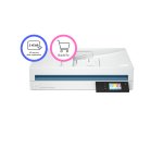 HP ScanJet Enterprise Flow N6600 fnw1 Scanner à plat A4 avec chargeur automatique, jusqu’à 50 ppm/100 ipm,1200 x 1200 DPI