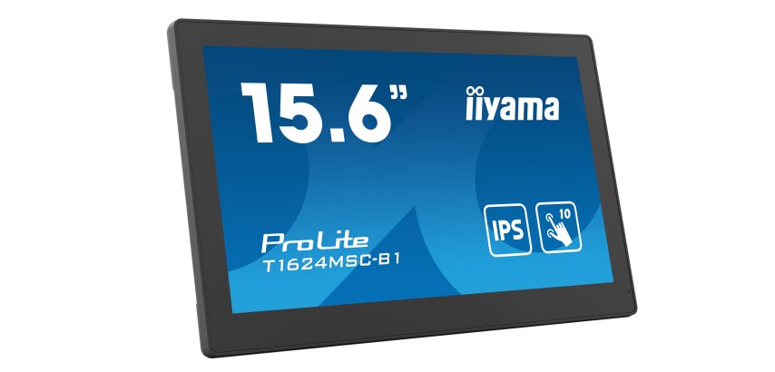 iiyama T1624MSC-B1 PC Flat Screen 39.6 cm (15.6") 1920 x 1080 pixels Full HD LED Touchscreen Black