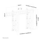 Neomounts LED-VW1000BLACK Videowall muurbeugel 40-75" - pull-out - max 50 kg
