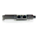 StarTech.com Carte Réseau PCI Express 2 ports Gigabit Ethernet RJ45 10/100/1000Mbps - POE/PSE