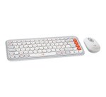 Logitech Pop Icon Combo clavier Souris incluse Universel Bluetooth AZERTY Français Blanc
