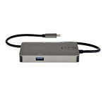 StarTech.com Adattatore multiporta USB-C a HDMI 4K 30 Hz o VGA 1080p - Convertitore USB C con HUB USB a 3 porte e 100W Power Delivery - GbE - Cavo integrato da 12 cm
