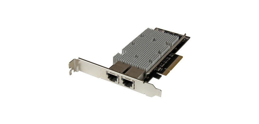 StarTech.com Tarjeta Adaptador de Red PCI Express Ethernet 10GBase-T con 2 Puertos RJ45 Chipset Intel x540
