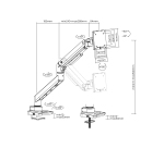 Equip Soporte de escritorio para monitor de 17«-49», blanco
