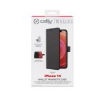 Celly Wallymag mobile phone case 15.5 cm (6.1") Wallet case Black
