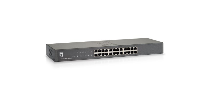 LevelOne GSW-2457 switch di rete Non gestito Gigabit Ethernet (10/100/1000) Nero