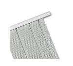 Support nobo bandes fixes aluminium anodisé indice 15 longueur 48,1cm paire supports hauts-bas