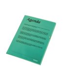 Pochette coins Standard, A4, PP grainé, rouge