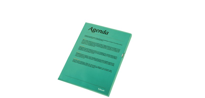 Pochette coins Standard, A4, PP grainé, rouge