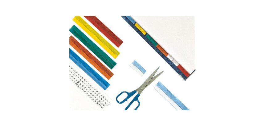 Cavaliers auto-adhésifs pour onglets, assorti