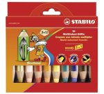 Etui 10 crayons 3 en 1 woody + tc