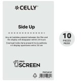 Celly PROFILM10AF protezione per lo schermo e il retro dei telefoni cellulari Pellicola proteggischermo trasparente Universale 10 pz