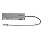 StarTech.com Adaptateur Multiport USB-C Triple Moniteur, Double HDMI et DisplayPort 4K 60Hz + 4K 30Hz, Adaptateur USB-C, Hub USB 4 Ports, 100W PD Pass-Through, GbE, Lecteurs de Cartes SD/MicroSD