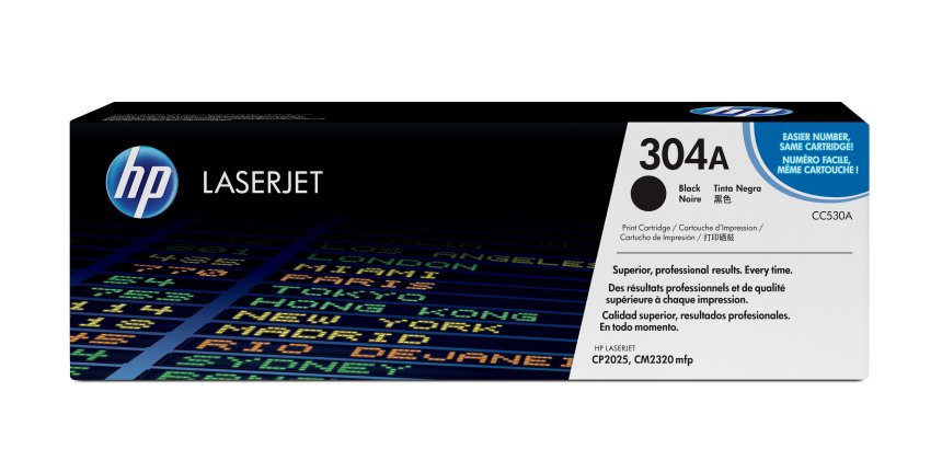 HP 304A - Schwarz - original - LaserJet - Tonerpatrone (CC530A)