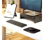 Tapis de souris antibactérien Noir Microban 5933907