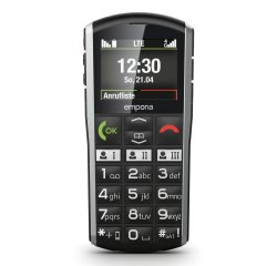 Emporia SIMPLICITY-LTE 5,08 cm (2") 90 g Noir, Argent Téléphone d'entrée de gamme