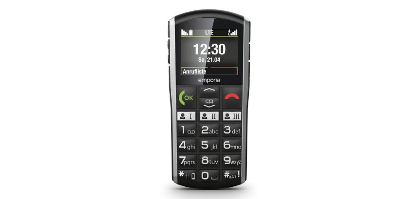 Emporia SIMPLICITY-LTE 5.08 cm (2") 90 g Black, Silver Entry-level phone