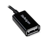 StarTech.com Câble adaptateur Micro USB vers USB Host OTG de 12cm - Mâle / Femelle - Noir