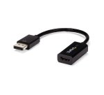 StarTech.com DisplayPort naar HDMI Adapter, 4K 30Hz Actieve DisplayPort naar HDMI Video Converter, DP naar HDMI Monitor/TV/Display Kabel Adapter Dongle, UHD DP 1.2 naar HDMI 1.4 Adapter