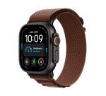 Apple watch Apple Watch Ultra 4 GPS + Cellular 49 mm Boîtier en titane Noir avec Boucle Alpine Bordeaux - L