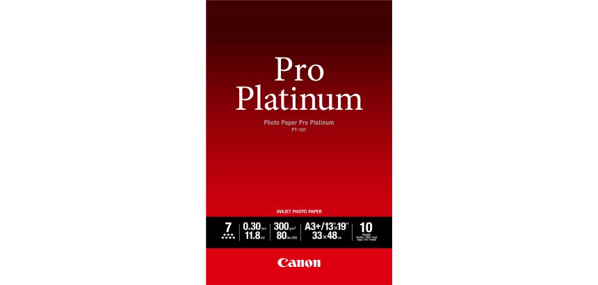 Canon Papier photo professionnel Platinum A3 Plus PT-101 - 10 feuilles