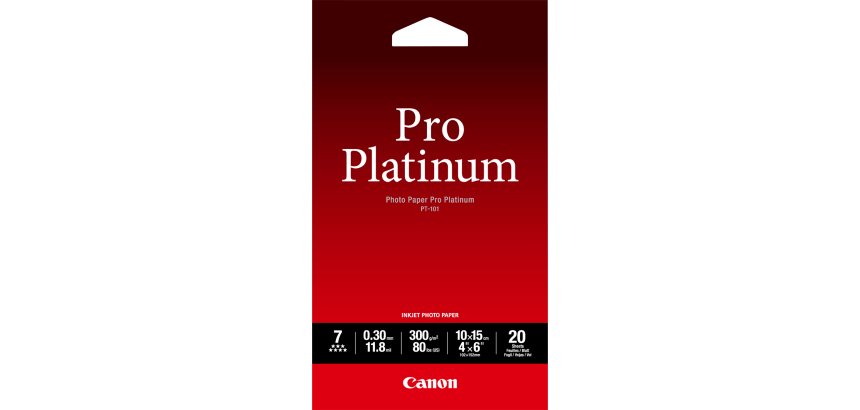 Canon Photo Paper Pro Platinum - photo paper - 20 sheet(s) - 100 x 150 mm - 300 g/m²