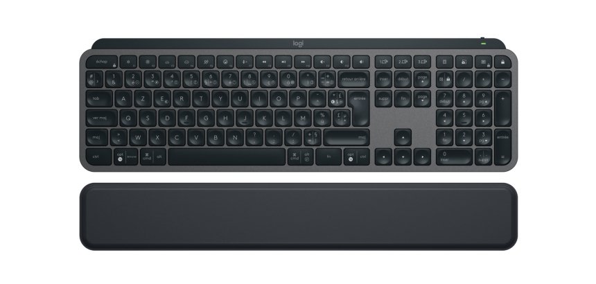 Clavier Logitech MX Keys S Plus - Clavier Sans Fil Performant avec Repose Poignet