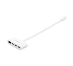 StarTech.com Hub USB-C à 3 ports avec Gigabit Ethernet - USB 3.0 (5Gbps) - USB-C vers 3x USB-A - Blanc