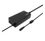 AISENS Cargador 65 W Automatico Universal Multitension Para Portatil Con 9 Conectores + USB-A QC.3.0
