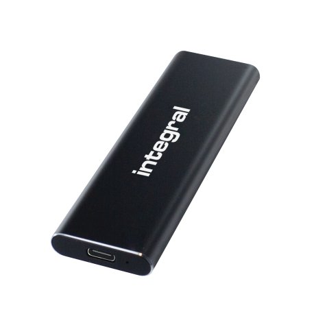 Integral INSSD2TPORT3.2SLIMX lecteur à circuits intégrés externe Technologie Thunderbolt 2 To USB Type-C 3.2 Gen 2 (3.1 Gen 2) Noir