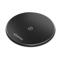 AISENS Cargador Inalambrico USB-C 15W Para Movil, Negro