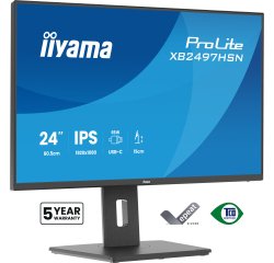 iiyama ProLite XB2497HSN-B1 écran plat de PC 60,5 cm (23.8") 1920 x 1080 pixels Full HD LED Noir