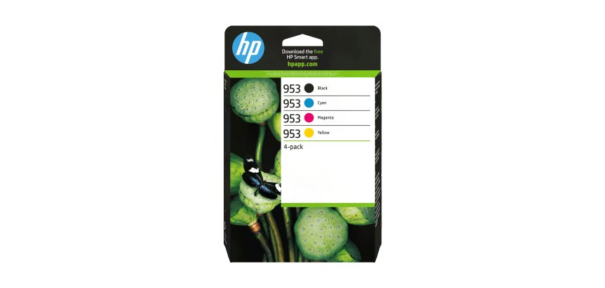 HP 953 Pack de 4 cartouches d'encre Noir/Cyan/Magenta/Jaune authentiques