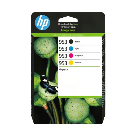 HP 953 4-Pack CMYK(4) Original Ink Cartridge Combo
